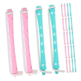 BIUDECO Curling Rods for Long Hair Two-color Perming Bar Hair Rollers Overnight Curls Easy-to-use Perm Rods Stylish Curlers