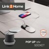 Link2Home 2 Pack Space Saver Grommet Socket with USB, 1