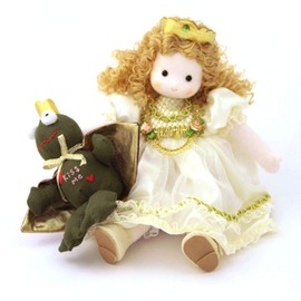 The Frog Prince Fairytale Princess Collectible Musical Doll by Green Tree