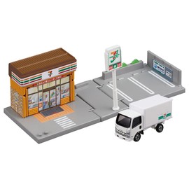 Takara Tomy Tomica Town 7-Eleven with Tomica, Mini Car, Toy, Ages 3 and Up, Passed Toy Safety Standards, ST Mark Certified, TOMICA TAKARA TOMY