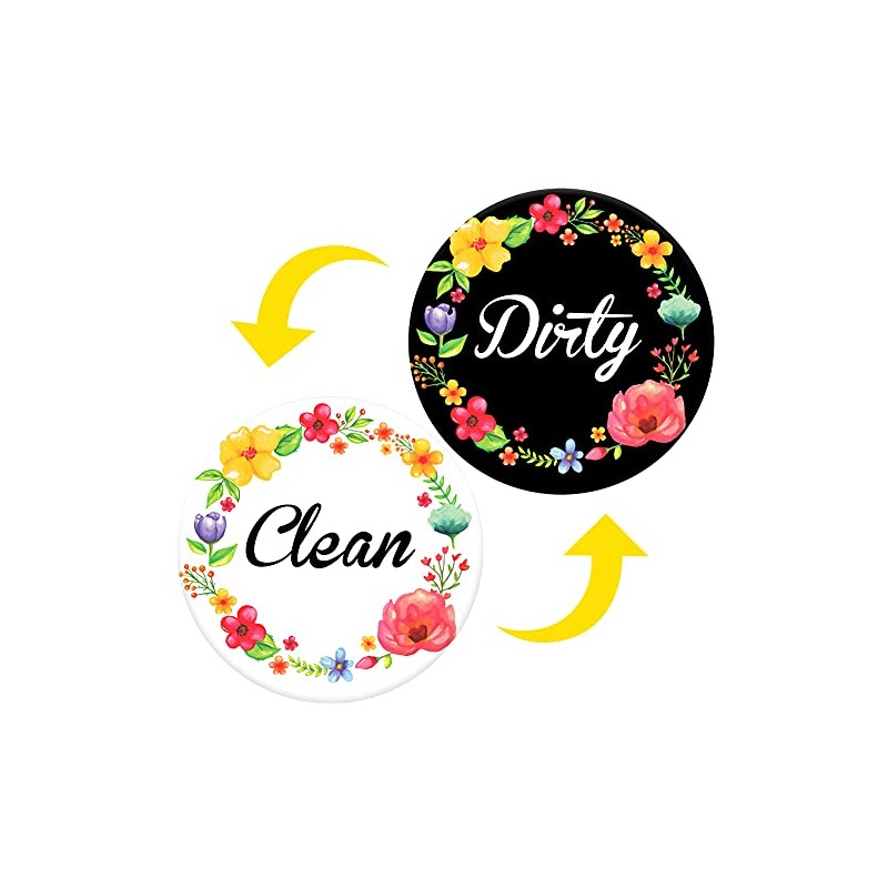 Dishwasher Magnet,Clean Dirty Sign Indicator- Double Sided Magnet with Magnetic