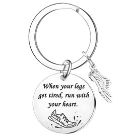 Nfyxcaz Inspirational Runner Gifts For Men Women Cross Country Running Gifts Running Lovers Gifts Track And Field Keychain Christmas Birthday Gift For Runner