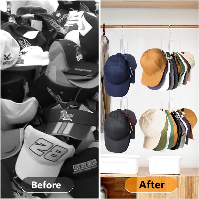 NANATI Hat Hangers for Closet, 1 Pack Stainless Steel Hat