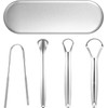 Set de 4 Cepillo de Lengua de Acero Inoxidable con