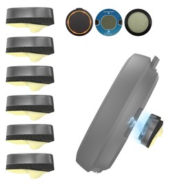 Ermorgen Ermorgen 6 Stcke Ersatz Metallpl?ttchen Set kompatibel mit OOONO 2/ OOONO P-DISC NO3 /NO2 / NO1, Halterung fr OOONO Parkscheibe und Blitzerwarner, 3 Paar Klebepads mit Magnet