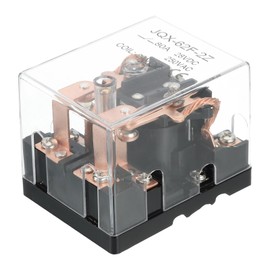 PATIKIL DC24V 80A Electromagnetic Relay, High Power Relay DPDT 2NO 2NC 8 Terminals Din Rail Mounting