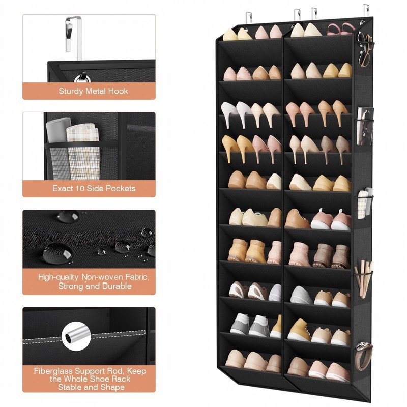 LANTEFUL Over the Door Shoe Organizer, Hanging Shoe Rack for