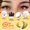 Cluster-Wimpern-Set, D-Curl, GlowVane Einzelset, 10–18 mm, Cluster-Wimpern mit Wimpernbindung und