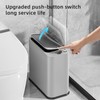 SUBEKYU Bathroom Trash Can with lid,3.5 Gal Small Kitchen Garbage
