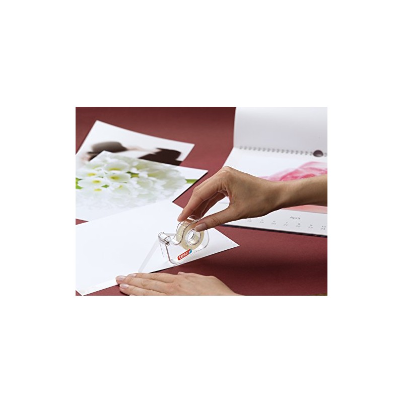 tesa Handabroller mit doppelseitigem Klebefilm für Photos