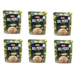 H‑E‑B Dill Pickle Flavored Wild Caught Seasoned Chunk Light Tuna 2.5oz Pouch - set of 6