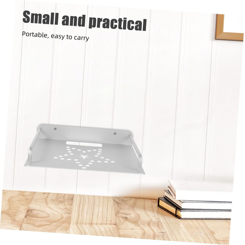 LALAFINA Strong Material Projector Bracket Wall-Mounted Router Storage Space-Saving Easy