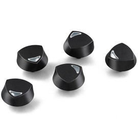 atgestore 72731 Cooktop Knobs Replacement for Dacor Stove Parts 700834 Stove Top Knobs PGM365-1S/NG Dacor Range Parts Burner Control Knobs Black Plastic Gas Stove Knobs 5 Pcs