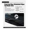 Replacement for Lexus UX250h 2019-2020，Mazda 5 2006-2015 Silent Wipers -FAPIUO