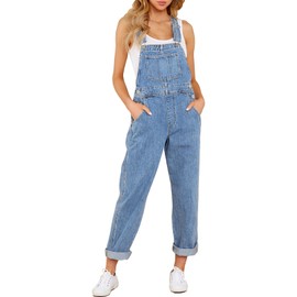 LookbookStore womens overalls denim overalls for women jean overalls for women blue overall dress denim outfits for women cowgirl outfits Size Medium Size 8 10
