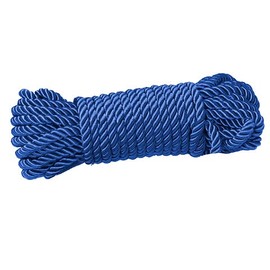 Soft Silk Rope Solid Braided Twisted Ropes,10m Durable and Strong All Purpose Twine Cord Rope String Thread Cord (Royal Blue)