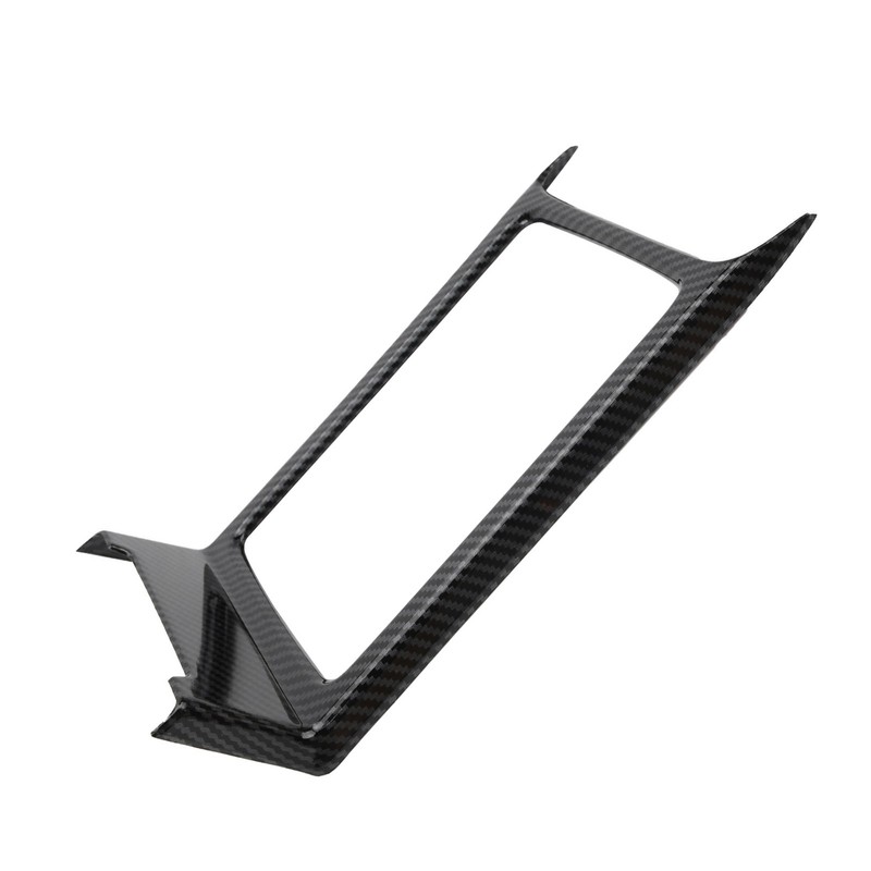 Central Console Water Cup Holder Trim Frame Carbon Fiber Style