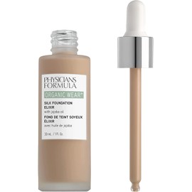Physicians Formula, Organic Wear® Silk Foundation Elixir Light Foundation with Moisturising Effect with Organic Jojoba Oil, Aloe Vera, Coconut Oil and Cactus Blossom, Light