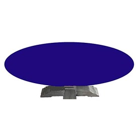 Playezze Felt Poker Table Cover fits Oval/Round Table with Leaf Insert - Made to Order in USA (Blue, 48 by 66 inch Oval)