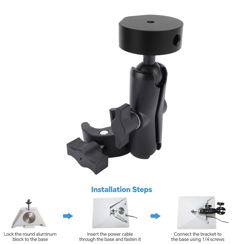 Starlink Mini RV Ladder Bracket, Adjustable Pole Clamp for Satellite