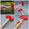 Kisangel 1Pcs Wooden Hammer Mini Simulation Hammer Maintenance Pretend Play