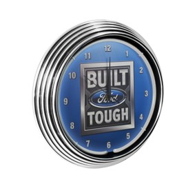 Yates Performance Neonetics Built Ford Tough Neon Wall Clock, 15-Inch