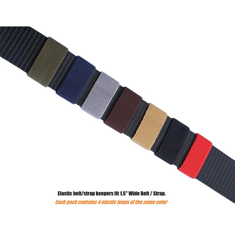 TACNEX Elastic Belt/Strap Keepers Organizers Web Canvas Nylon Belt Loop