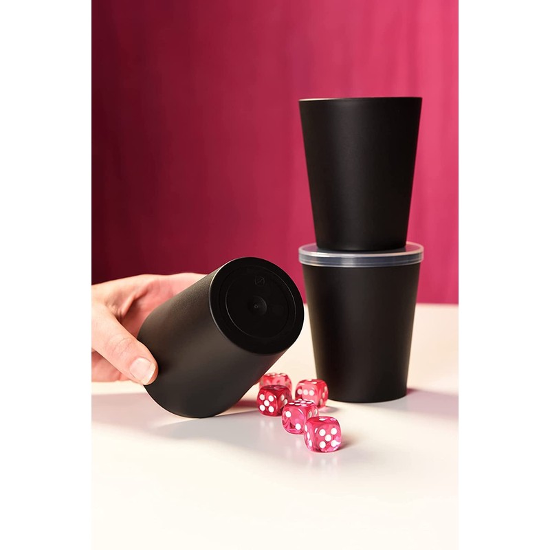 WeLoveDice DiceCupFlex Flexible Dice Cup with Lid Including 5 Dice