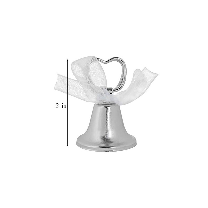 Silver Bell Place Tarjeteros para números de mesa, menú de
