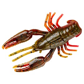 Yum Lures YCRB210 Craw Bug Fishing Bait, Green Pumpkin/TX Red, 2.5"