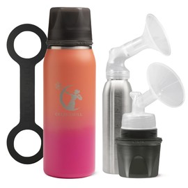 Breastmilk Chiller Reusable Storage Container by CERES CHILL | Keeps Milk Safe for up to 20 Hours | Connects w/Major Pumps (Dawn)