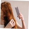 IWOWHERO 2pcs Portable Styling Roll Hairbrush Gentle Scalp Touch Small
