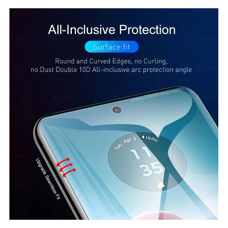 Foebxxs [2 Pack] Hydrogel Flexible Screen Protector for Motorola Moto