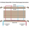 NOVINO RV Blinds Repair Kit for Camper Window, Pleated RV