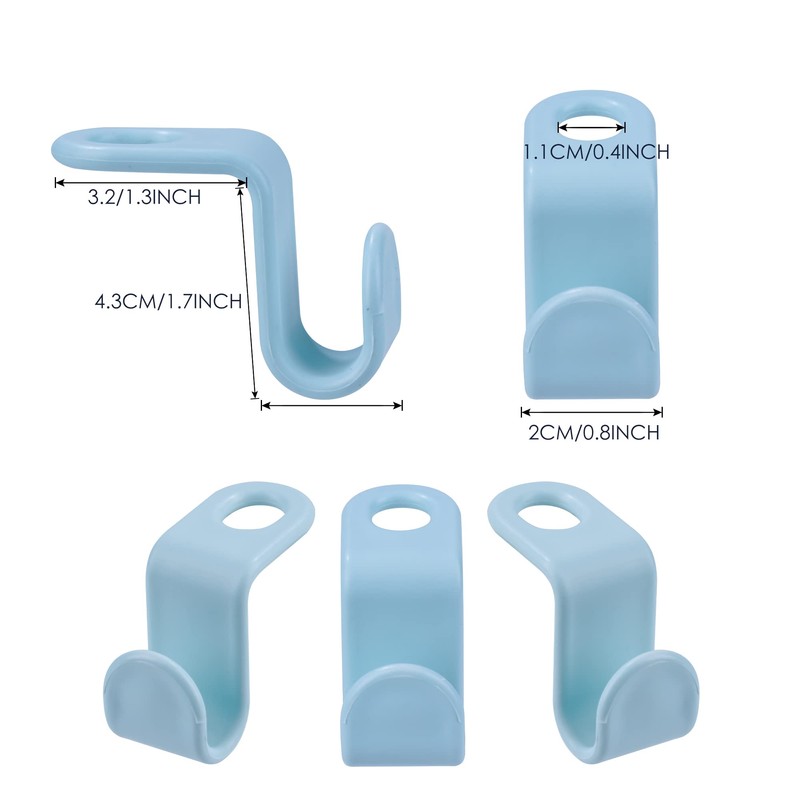 Umichen Clothes Hanger Connector Hooks Plastic Cascading Hangers Saving Organizer