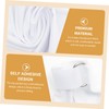 KICHOUSE 2pcs Speaker Stand Covers White Reusable Speaker Holder Stage