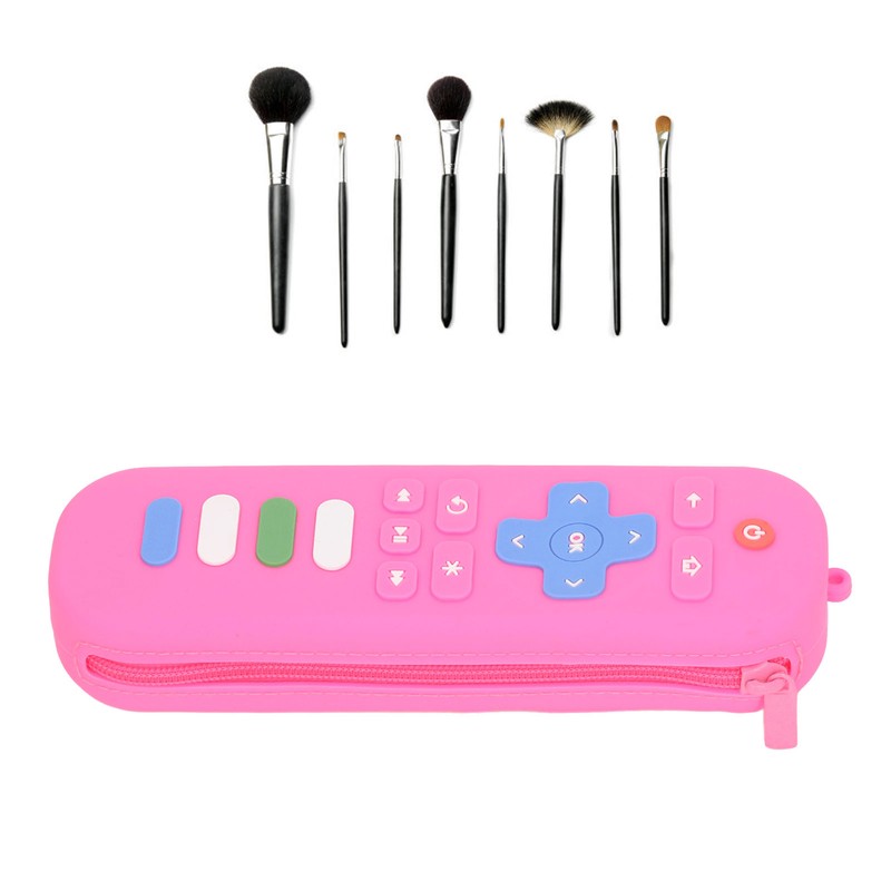 Baby Teether Bag Remote Control Shaped Dustproof Soft Silicone Pacifier