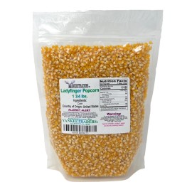 YANKEETRADERS® Ladyfinger Popcorn (Hull-less, Tender Popcorn)     1 3/4 Lb Pack~ YANKEETRADERS®