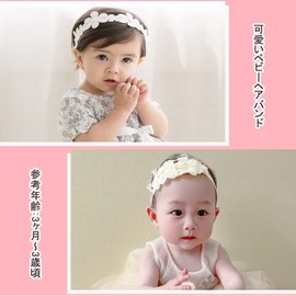 DFsucces Hair Band, Baby Hair Accessories, Baby Shower, Birthday, Anniversary Photo, Celebration, Wedding, Set of 3 (Style 1)