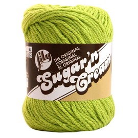 Lily Sugar N Cream Cotton Yarn - Hot Green
