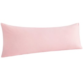 NTBAY Body Pillowcase - Brushed Microfiber 20x54 Pillowcase - Soft, Wrinkle-Free, Fade-Resistant, Stain-Resistant, Blush Pink Body Pillow Cover with Envelope Closure - 20x54 Inches, Blush Pink