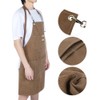Adjustable Waterproof Apron with Pockets for Restaurant Kitchen Milk Tea