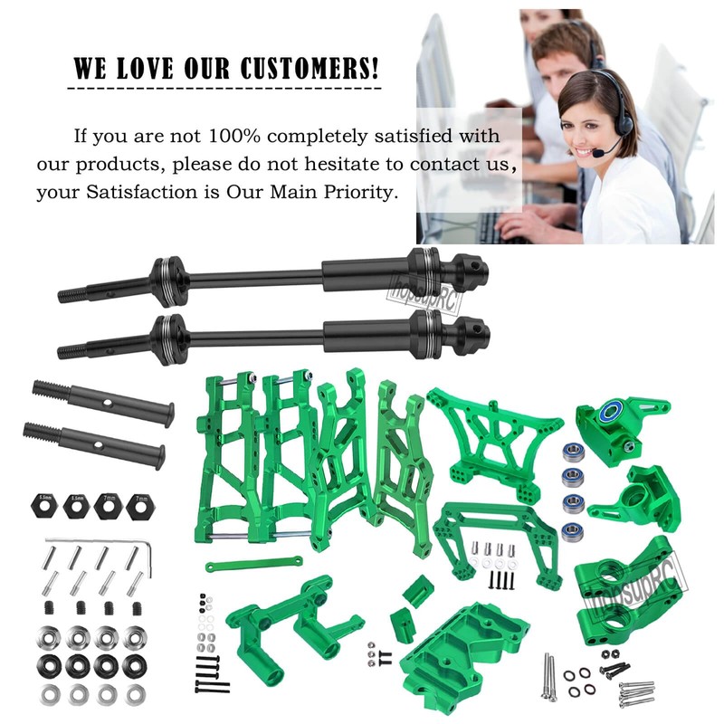 hopsupRC Upgrades Part for 1/10 Rustler 2WD VXL,Steel Drive Shaft
