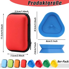 Pack of 4 Children's Card Holders and 4 Pieces Playing Card Box, Card Holder, Playing Cards, Robust Card Box, Playing Cards, Hands-Free Card Stand for Seniors and Children, Perfect Combination