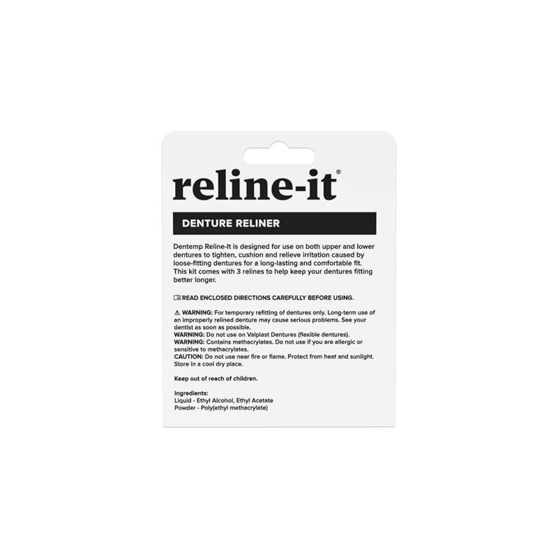 Dentemp Denture Reline Kit Value Pack - Advanced Formula Reline