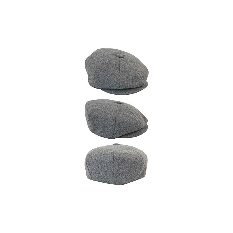 TruClothing.com Men's Herringbone Tweed Design Grandad Style Hat, gray
