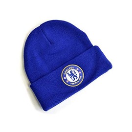 Hy-Pro Chelsea FC Knitted Crest Turn Up Hat (One Size) (Royal Blue),K-REY-CFCSTK0014