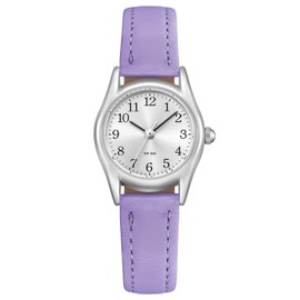 CIVO Ladies Watches Small Face: Stylish Wrist Watch with Leather - Waterproof Watches for Women Analogue Designer Casual Purple