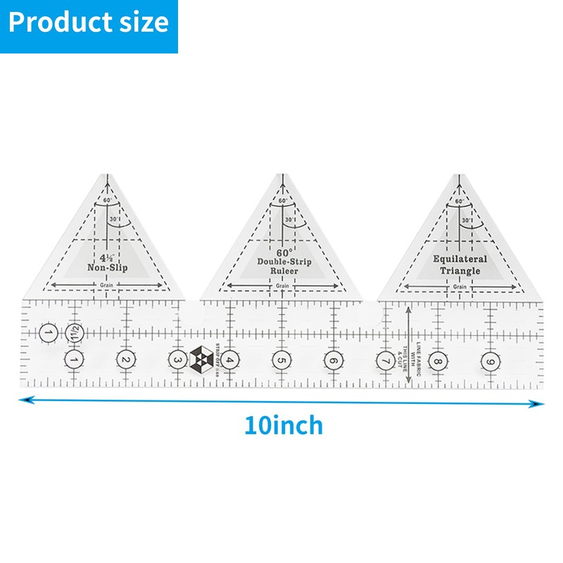 45 Degree Double Strip Ruler Double Strip Quilting Ruler Creative