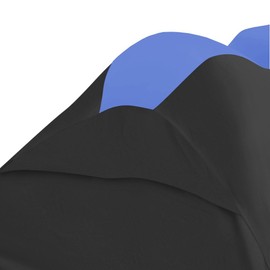 JETPRO Trailerable Jet Ski Cover, Waterproof Marine Grade 600D Heavy Duty Polyester PWC Cover Blue/Black Color Fits from 126"-135" 3 Seater